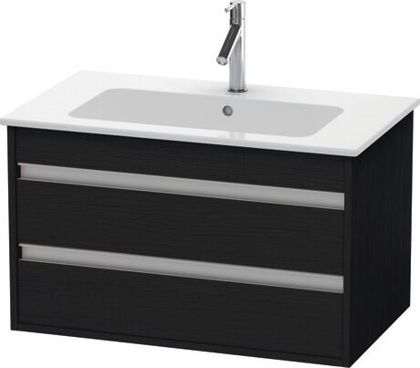 挂壁式浴柜, KT642901616 黑色橡木 哑光, 饰面