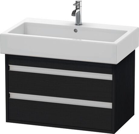 挂壁式浴柜, KT663701616 黑色橡木 哑光, 饰面