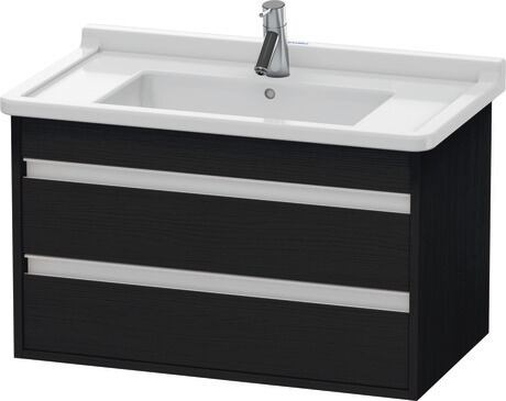 ארון אמבטיה תלוי על הקיר, KT664401616 אלון שחור מאט, עיצוב