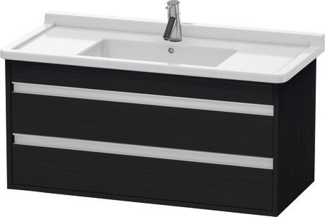 ארון אמבטיה תלוי על הקיר, KT664501616 אלון שחור מאט, עיצוב