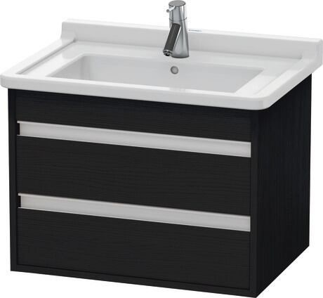 挂壁式浴柜, KT664301616 黑色橡木 哑光, 饰面