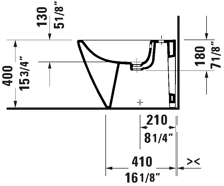 אסלת בידה עומדת על הרצפה, 229510