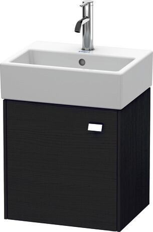 ארון אמבטיה תלוי על הקיר, BR4050L1016 אלון שחור מאט, עיצוב, ידית כרום
