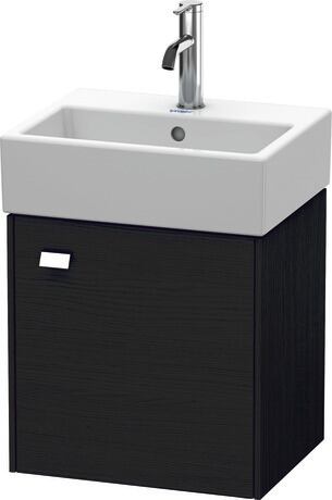 ארון אמבטיה תלוי על הקיר, BR4050R1016 אלון שחור מאט, עיצוב, ידית כרום