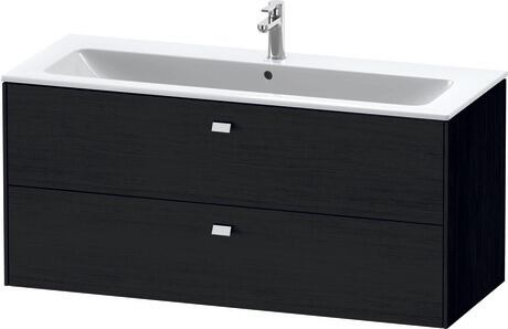ארון אמבטיה תלוי על הקיר, BR410401016 אלון שחור מאט, עיצוב, ידית כרום