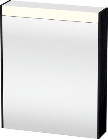 Mirror cabinet, BR7101L16160000 Black oak, Hinge position: Left, Socket: Integrated, Number of sockets: 1, plug socket type: F, Energy class D