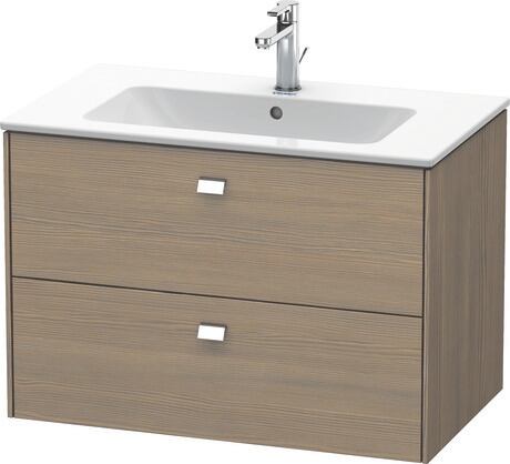 Vanity Cabinet, BR410201035 Oak Terra Matte, Decor, Handle Chrome
