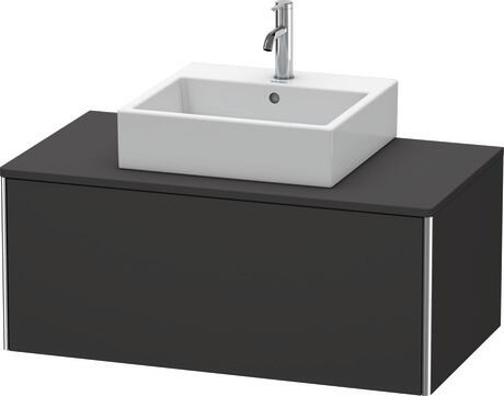 Mueble bajo lavabo para encimera, XS490108080 Grafito Supermate, Decoración