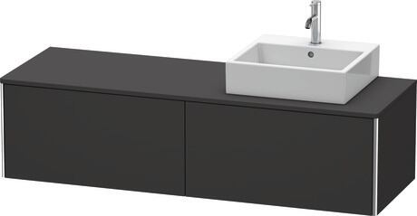Mueble bajo lavabo para encimera, XS4904R8080 Grafito Supermate, Decoración