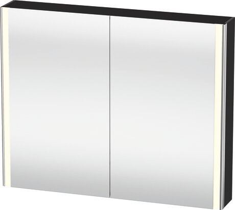 Mirror cabinet, XS7113080800000 Graphite, Body material: Highly compressed three-layer chipboard, Socket: Integrated, Number of sockets: 1, plug socket type: F