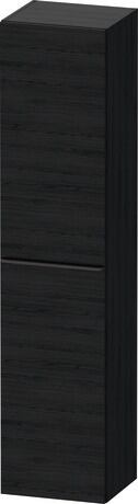 Tall cabinet, DE1328LBD160000 Hinge position: Left, Black oak Matt, Decor, Handle Diamond black