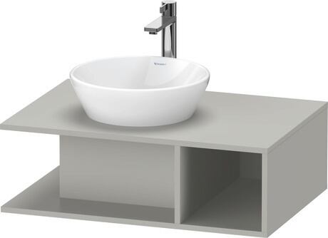 Meuble sous lavabo suspendu pour plan de toilette, DE492800707 Gris béton mat, Décor