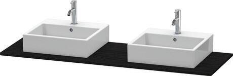 Plan de toilette, XS063HB1616 Coloris Chêne noir mat