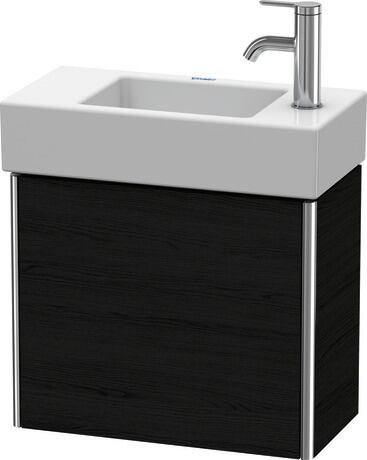 ארון אמבטיה תלוי על הקיר, XS4091L1616 אלון שחור מאט, עיצוב