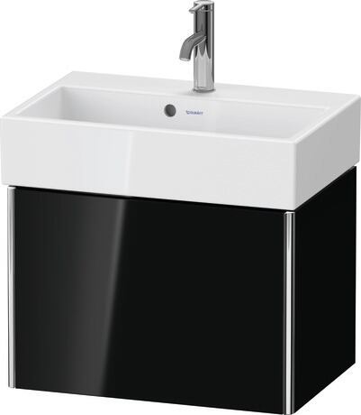 Vanity unit wall-mounted, XS420704040 Black High Gloss, Lacquer, Interior system Optional