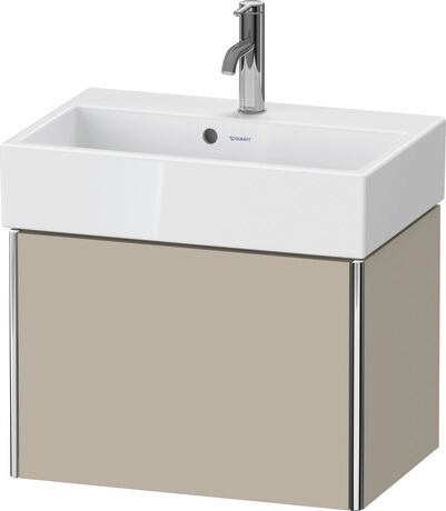Vanity unit wall-mounted, XS420706060 taupe Satin Matt, Lacquer, Interior system Optional