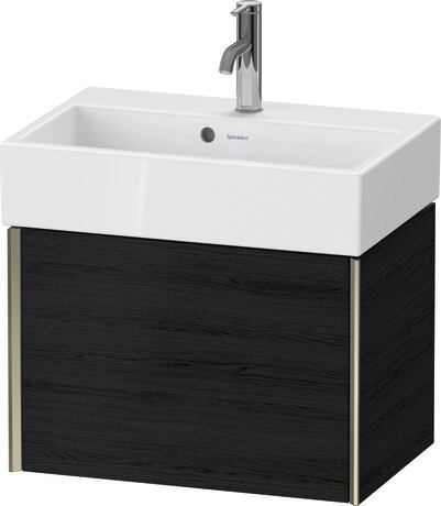 挂壁式浴柜, XV42160B116 黑色橡木 哑光, 饰面, 包边: 香槟色