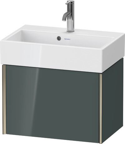 挂壁式浴柜, XV42160B138 高光灰色 高光, 清漆, 包边: 香槟色