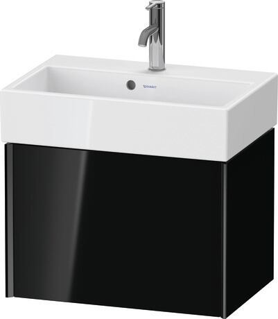 挂壁式浴柜, XV42160B240 黑色 高光, 清漆, 包边: 黑色