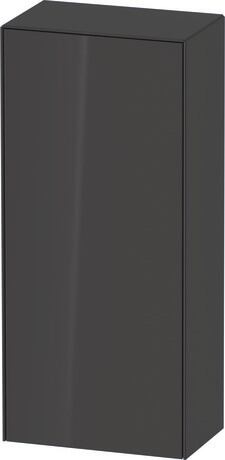 Semi-tall cabinet, WT1322LH1H1 Hinge position: Left, Graphite High Gloss, Lacquer
