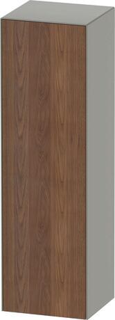 Semi-tall cabinet, WT1332L7792 Hinge position: Left, Front: American walnut Matt, Solid wood, Corpus: Stone grey Satin Matt, Lacquer