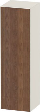 Semi-tall cabinet, WT1332L77H4 Hinge position: Left, Front: American walnut Matt, Solid wood, Corpus: Nordic white High Gloss, Lacquer