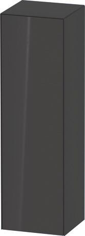 Semi-tall cabinet, WT1332LH1H1 Hinge position: Left, Graphite High Gloss, Lacquer