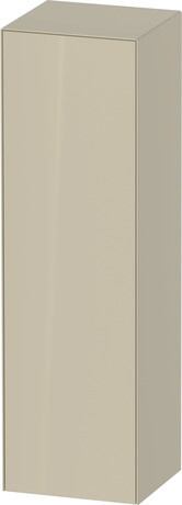 Semi-tall cabinet, WT1332LH3H3 Hinge position: Left, taupe High Gloss, Lacquer