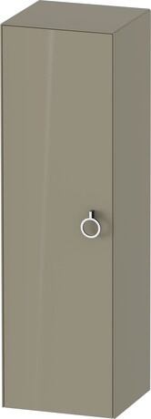 Semi-tall cabinet, WT1333LH2H2 Hinge position: Left, Stone grey High Gloss, Lacquer