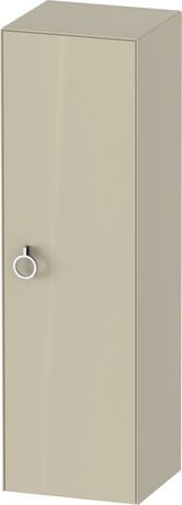Semi-tall cabinet, WT1333RH3H3 Hinge position: Right, taupe High Gloss, Lacquer