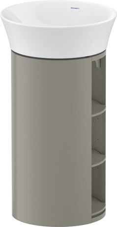 Vanity Cabinet, WT423909292 Stone Gray Satin Matte, Lacquer