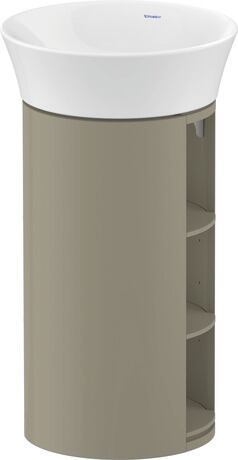 Vanity Cabinet, WT42390H2H2 Stone Gray High Gloss, Lacquer
