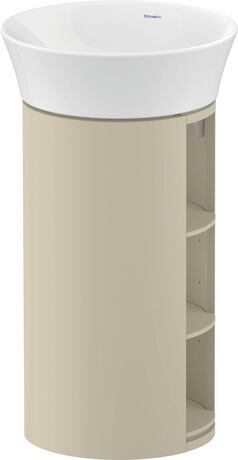 Vanity unit floorstanding, WT42390H3H3 taupe High Gloss, Lacquer
