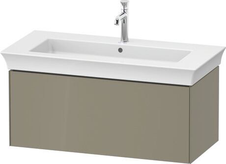 Vanity unit wall-mounted, WT42420H2H2 Stone grey High Gloss, Lacquer