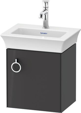 Vanity unit wall-mounted, WT4250RH1H1 Graphite High Gloss, Lacquer