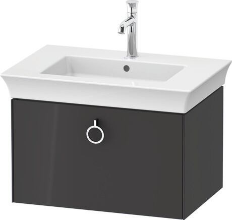 Vanity unit wall-mounted, WT42510H1H1 Graphite High Gloss, Lacquer