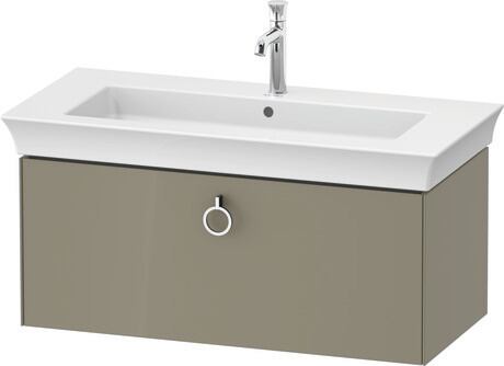 Vanity unit wall-mounted, WT42520H2H2 Stone grey High Gloss, Lacquer