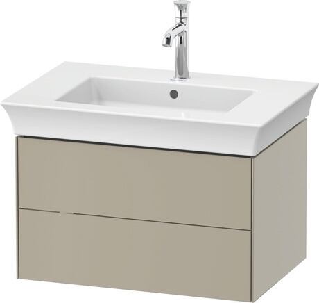 Vanity unit wall-mounted, WT434106060 taupe Satin Matt, Lacquer