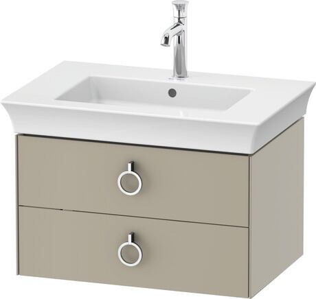 Vanity unit wall-mounted, WT435106060 taupe Satin Matt, Lacquer
