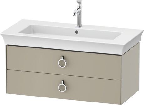 Vanity unit wall-mounted, WT435206060 taupe Satin Matt, Lacquer