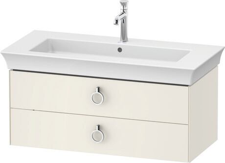 Vanity unit wall-mounted, WT43520H4H4 Nordic white High Gloss, Lacquer