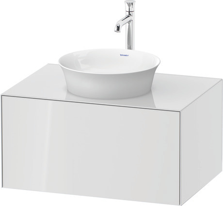 Console vanity unit wall-mounted, WT497508585 White High Gloss, Lacquer