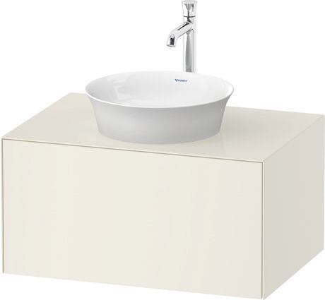 Mueble bajo lavabo para encimera, WT49750H4H4 Blanco (nórdico) Brillante, Lacado