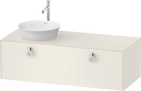 Console vanity unit wall-mounted, WT4982LH4H4 Nordic white High Gloss, Lacquer