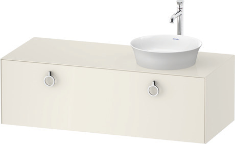 Console vanity unit wall-mounted, WT4982RH4H4 Nordic white High Gloss, Lacquer
