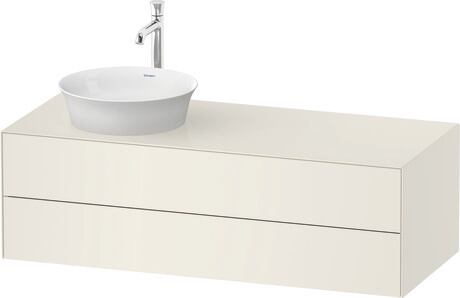 Mueble bajo lavabo para encimera, WT4987LH4H4 Blanco (nórdico) Brillante, Lacado