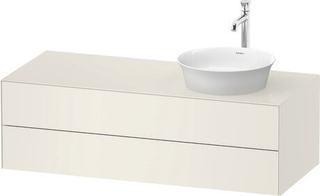 Mueble bajo lavabo para encimera, WT4987RH4H4 Blanco (nórdico) Brillante, Lacado