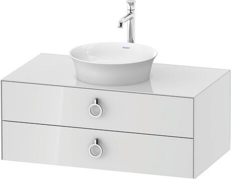 Console vanity unit wall-mounted, WT499108585 White High Gloss, Lacquer