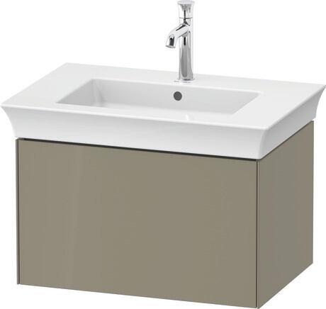 Vanity unit wall-mounted, WT42410H2H2 Stone grey High Gloss, Lacquer