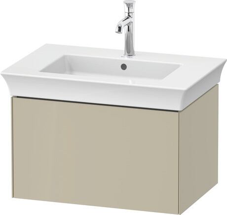Vanity unit wall-mounted, WT42410H3H3 taupe High Gloss, Lacquer